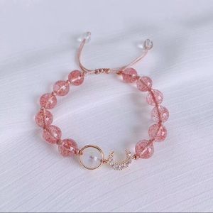 Strawberry Quartz handmade bracelets